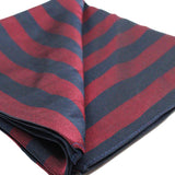 Silk Scarf Square (Navy and Maroon)